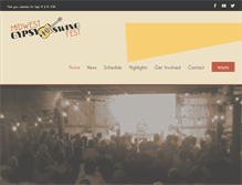 Tablet Screenshot of midwestgypsyswingfest.com